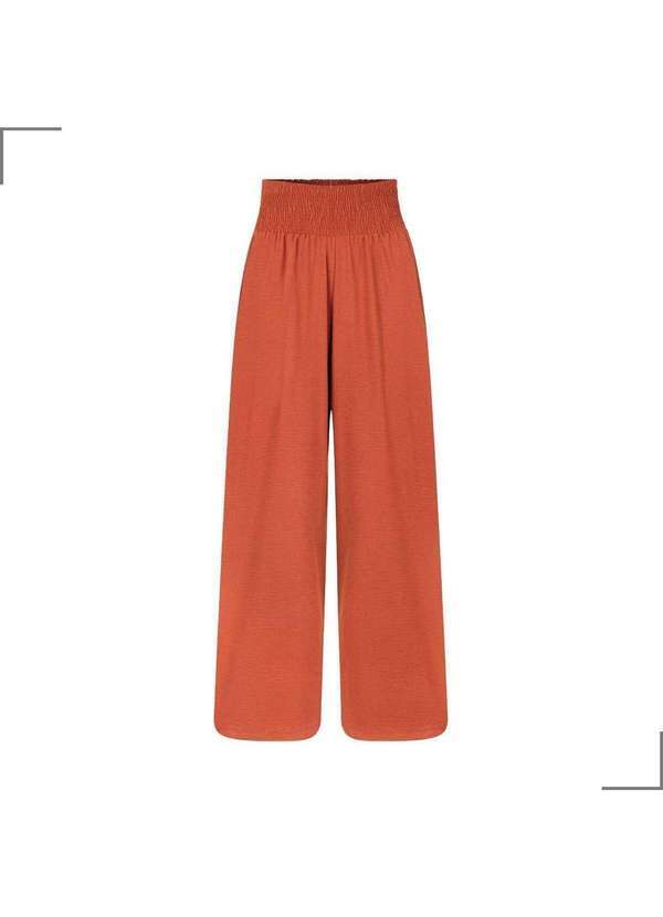 Simple Mama - Calca Gestante Soltinha Cintura Flexivel Grávida Marrom