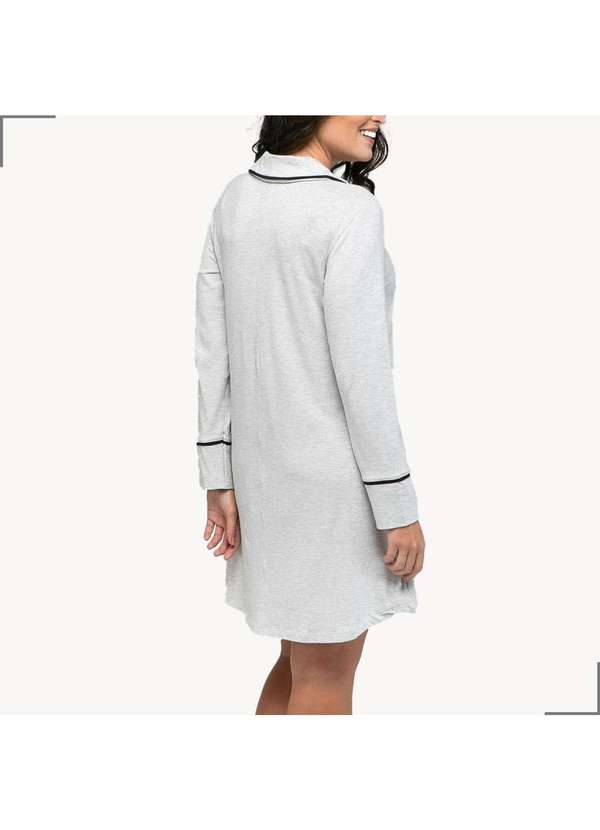 Simple Mama - Camisola Maternidade Amamentacao com Botoes Pos Parto Cinza 4