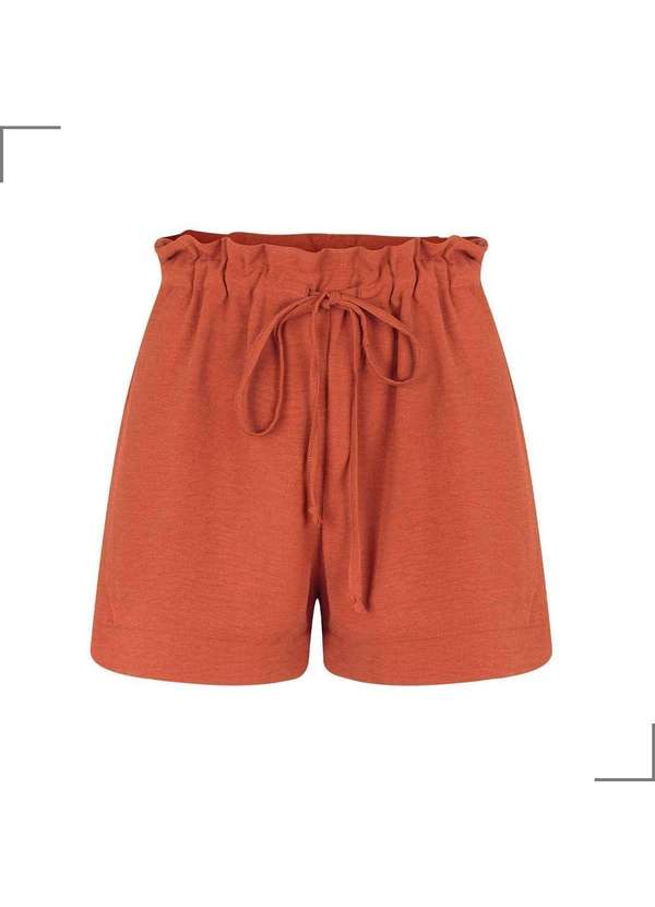 Simple Mama - Shorts Gestante com Regulagem Fácil na Cintura Marrom 3