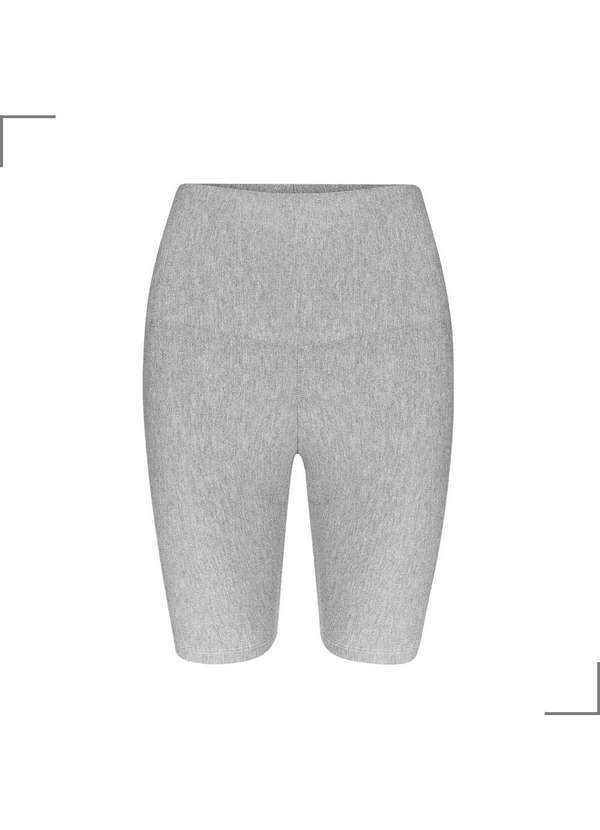 Simple Mama - Bermuda Gestante Cós Alto Flexibilidade Cós Inteligente Cinza 2