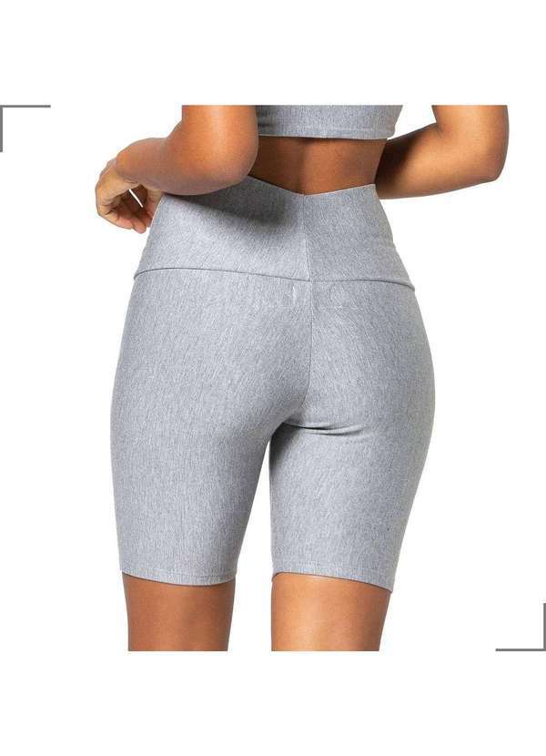 Simple Mama - Bermuda Gestante Cós Alto Flexibilidade Cós Inteligente Cinza 4