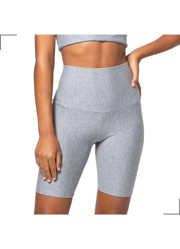 Simple Mama - Bermuda Gestante Cós Alto Flexibilidade Cós Inteligente Cinza 6