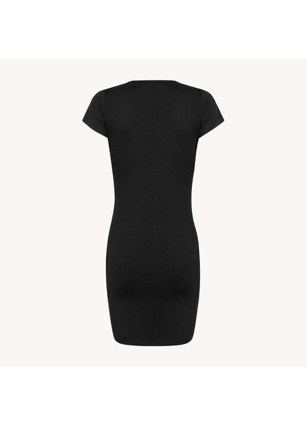 Simple Mama - Vestido Transpassado Gestante Amamentação Prático Preto 4