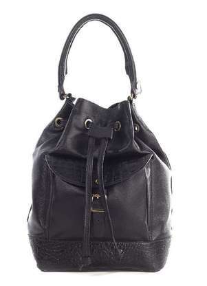 Andrea Vinci - Bolsa Saco em Couro Liso Natasha Preto 0