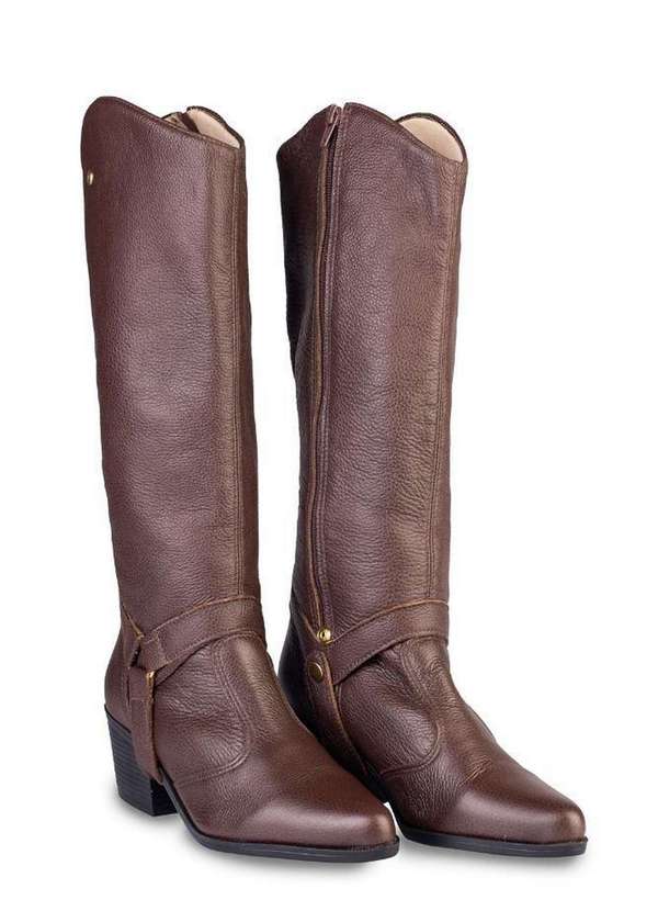 Andrea Vinci - Bota de Couro 2 em 1 Montaria 003 Café 2