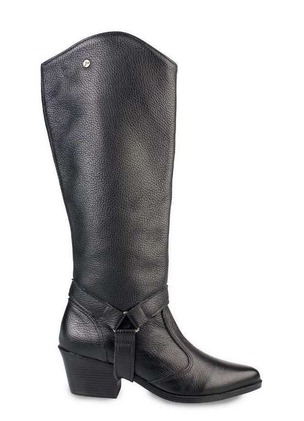 Andrea Vinci - Bota de Couro 2 em 1 Montaria 003 Preto