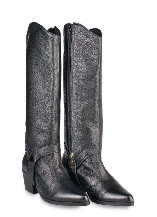 Andrea Vinci - Bota de Couro 2 em 1 Montaria 003 Preto 2