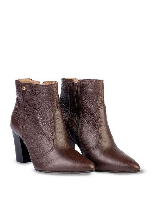 Andrea Vinci - Bota de Couro 2 em 1 Salto Grosso 052 Café 4