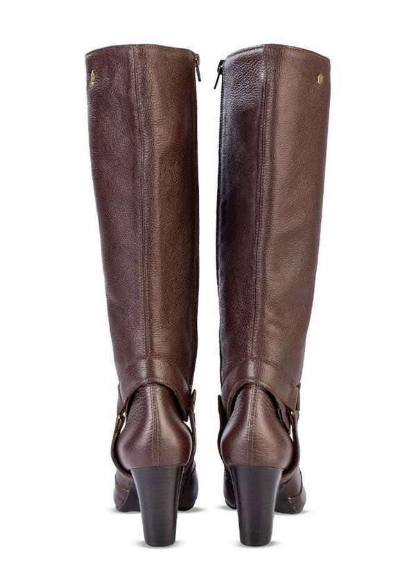 Andrea Vinci - Bota de Couro 2 em 1 Salto Grosso 052 Café 5