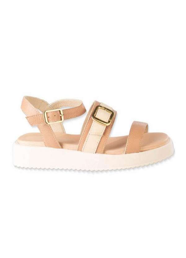 Andrea Vinci - Sandália Papete Feminina em Couro Yara Bege/Marfim 2