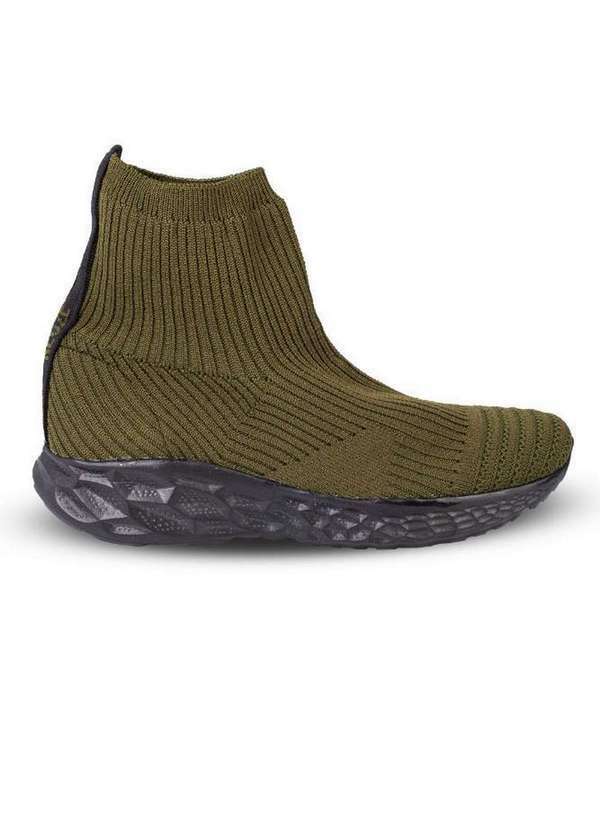 Kloze - Botinha de Malha Unissex 223 Verde Militar