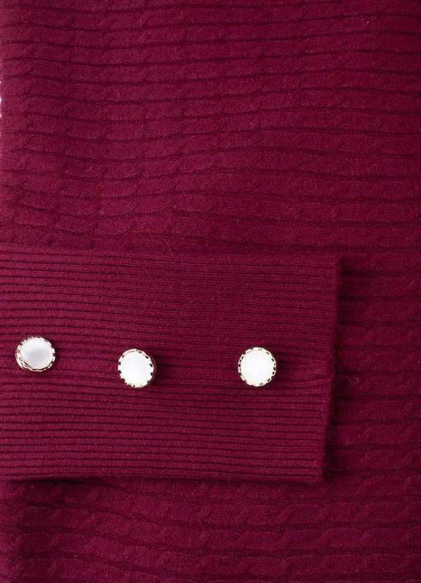 Fluffy - Blusa Feminina Ponchinho 81196 Bordô 8