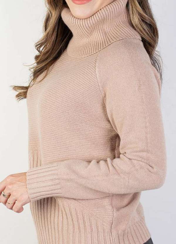 Fluffy - Blusa Feminina Gola Boba 81148 Bege 2