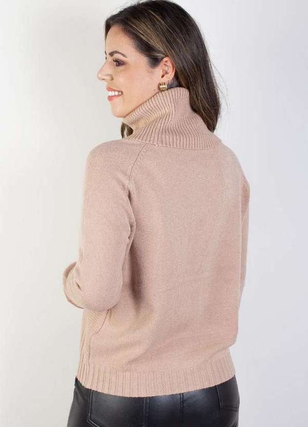 Fluffy - Blusa Feminina Gola Boba 81148 Bege 3