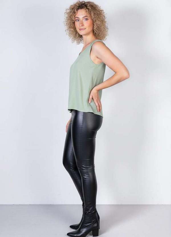 Fluffy - Regata Feminina Viscose com Detalhe na Alça 51636 Verde 5