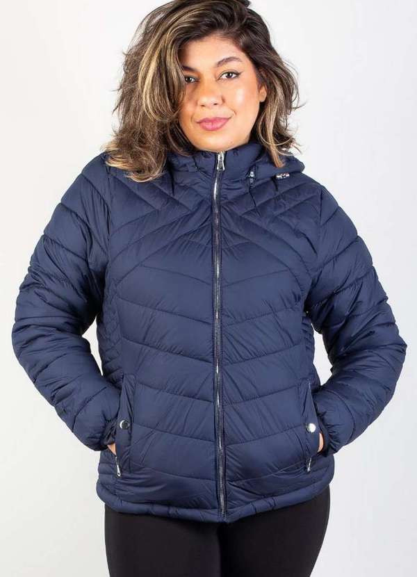 Jaqueta Nylon Jaqueta Acolchoada Feminina Fluffy Jaqueta Nylon