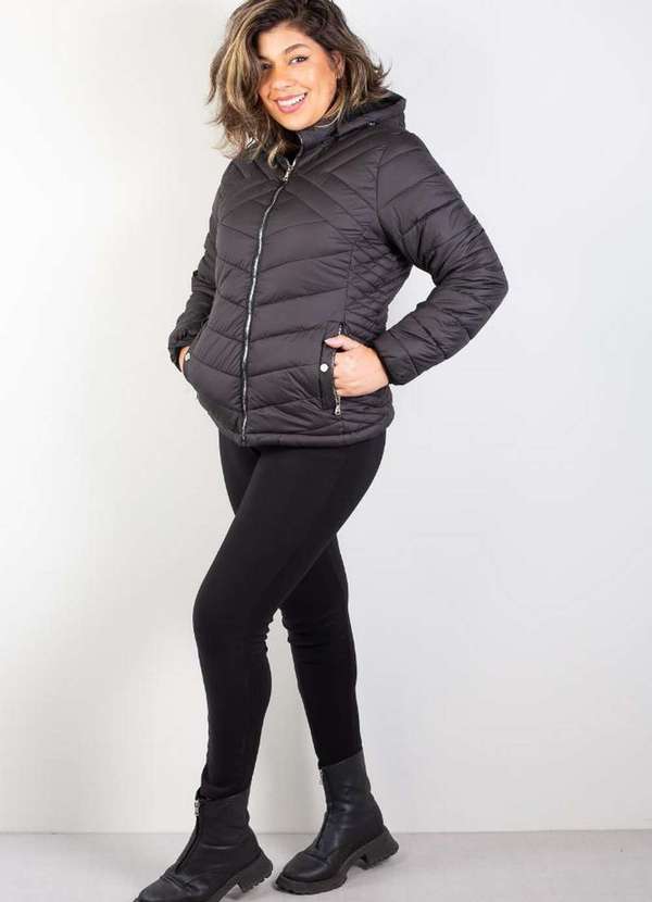 Frio Puffer Jaqueta Forrada Blusa De Frio Nylon Feminina Jaqueta