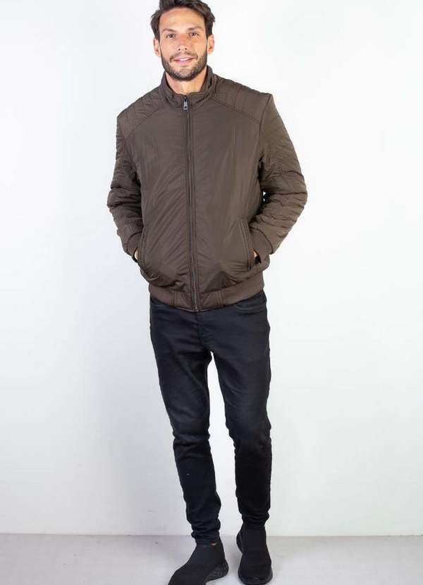 Kloze - Jaqueta Masculina de Nylon Impermeável 94267 Musgo 5