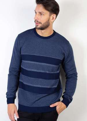 Suéter Azul Marino Outfit SuÃ©ter Azul Éramuz Suéter Masculino De