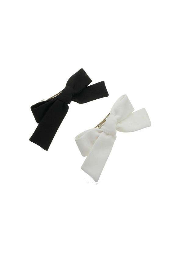 Piuka - Kit de Lacos de Cabelo Preto e Branco Crepe Preto