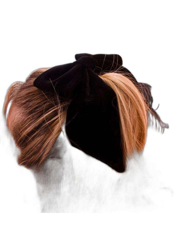 Piuka - Laco de Cabelo Nat Veludo Alemao Preto Preto 3