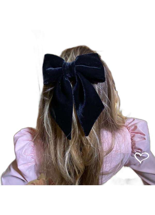 Piuka - Laco de Cabelo Nat Veludo Alemao Preto Preto 4