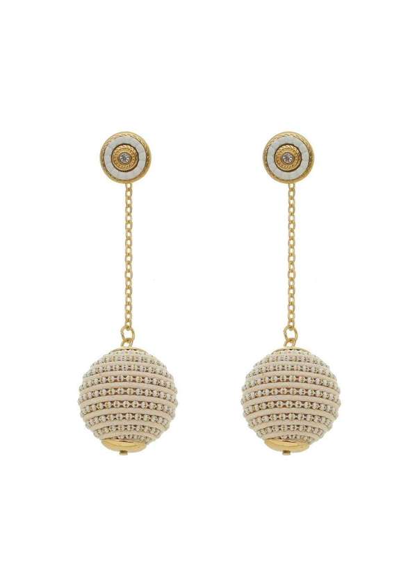 Piuka - Brinco Bola Fio Nude Maria Clara Dourado