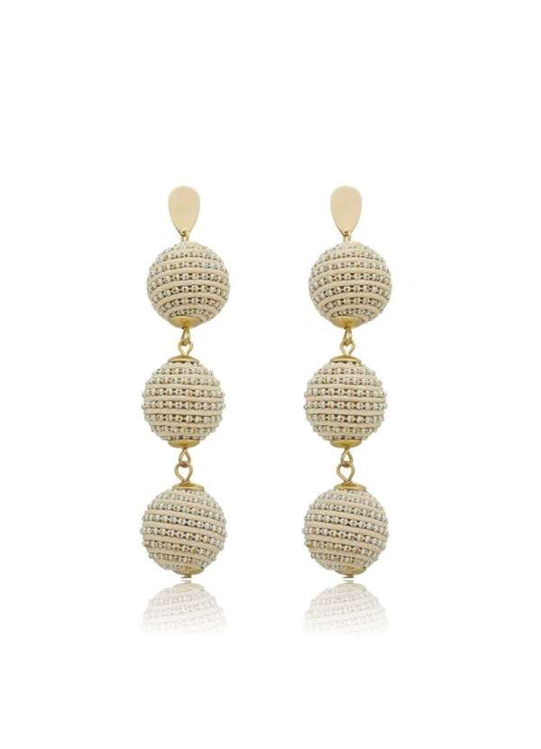 Piuka - Brinco Bolas Fio Nude Nude