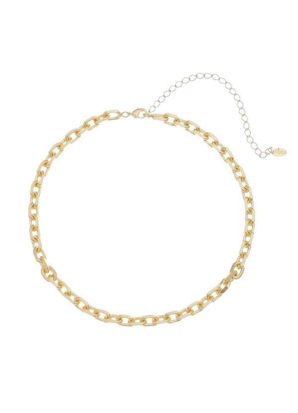 Piuka - Choker Elos Dua Folheada a Ouro 18k Monica Dourado
