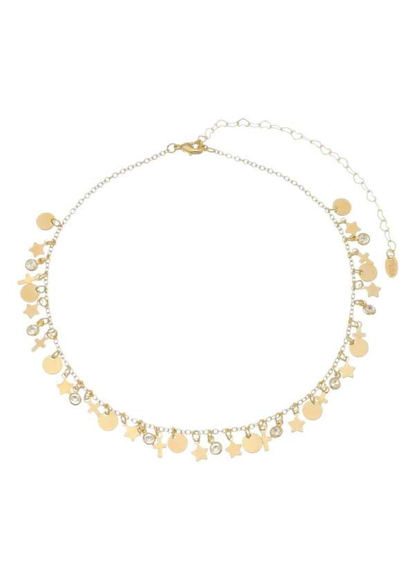 Piuka - Choker Piuka Soul Folheado a Ouro 18k Dourado