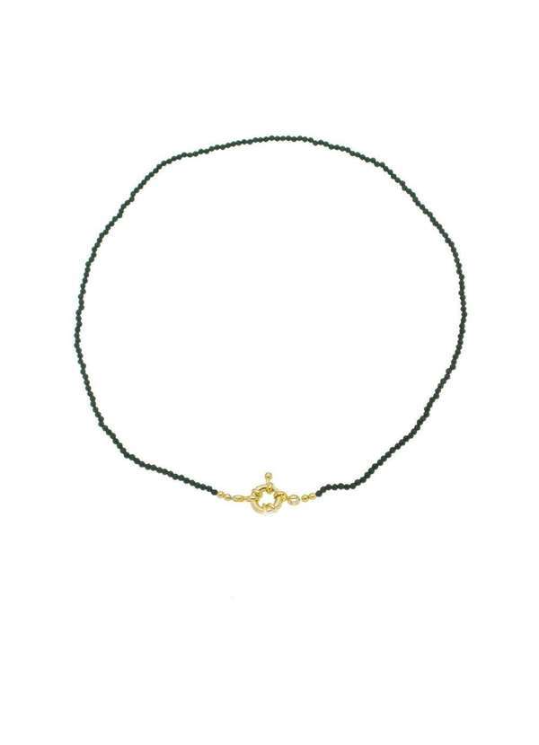 Piuka - Choker Zirconia Preta Folheada a Ouro 18k Preto