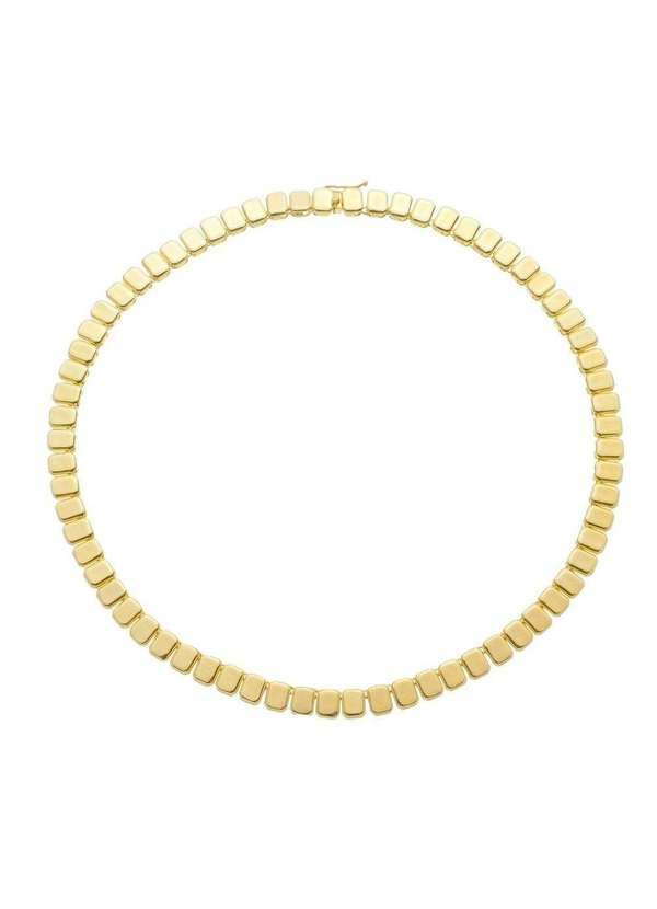 Piuka - Colar Catarina Malha Metal Folheado a Ouro 18k Dourado