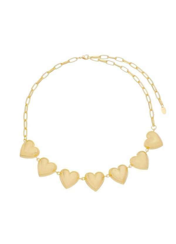 Piuka - Colar de Coracao Marina Folheado a Ouro 18k Dourado