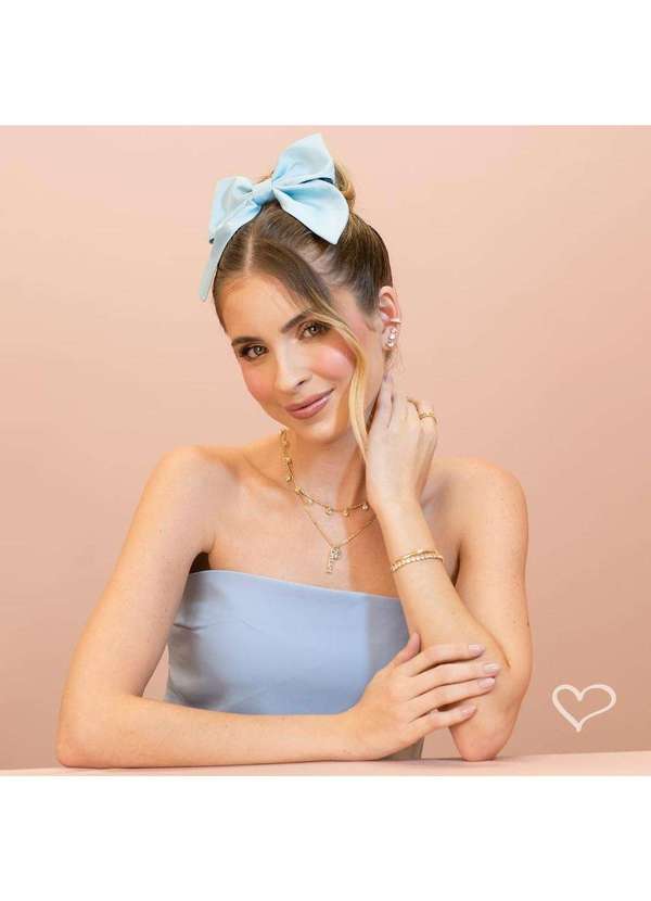 Piuka - Colar Dream Princess Zirconia Acqua Folheado a Ouro 18k Dourado 3