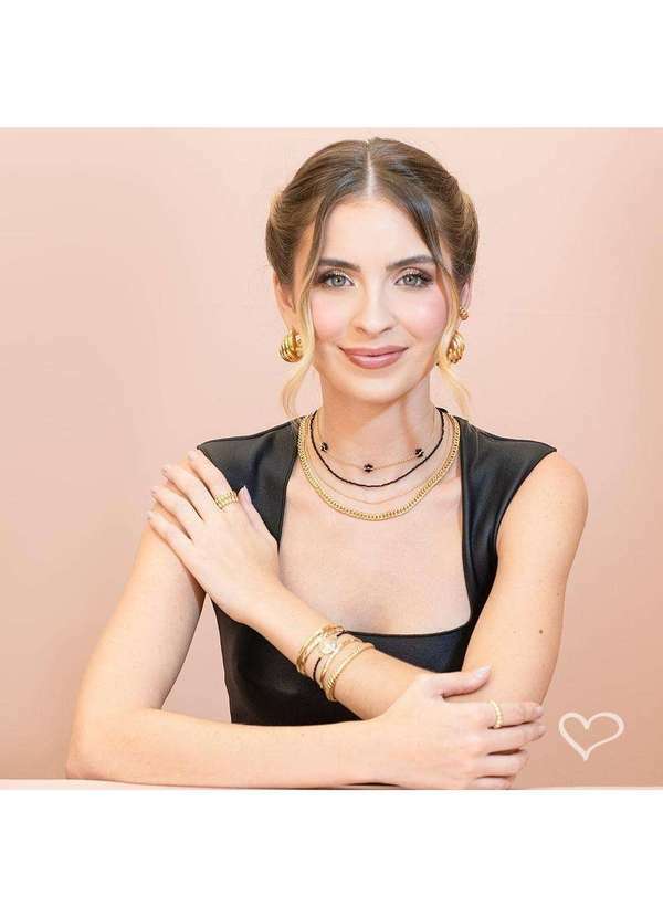 Piuka - Colar Lucy Bolinhas Folheado a Ouro 18k Dourado 4