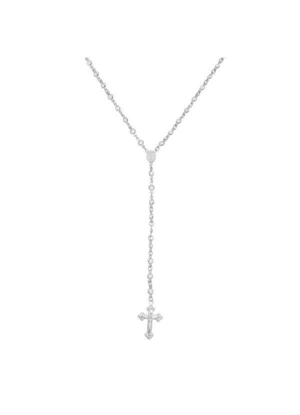 Piuka - Colar Terco Grace Zirconia Folheado em Rodio Branco Prata