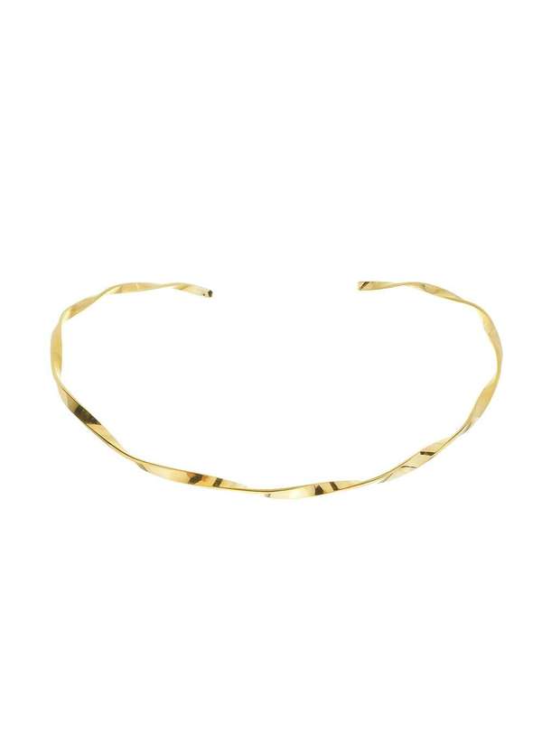 Piuka - Gargantilha Vicky Torcida Folheada a Ouro 18k Dourado