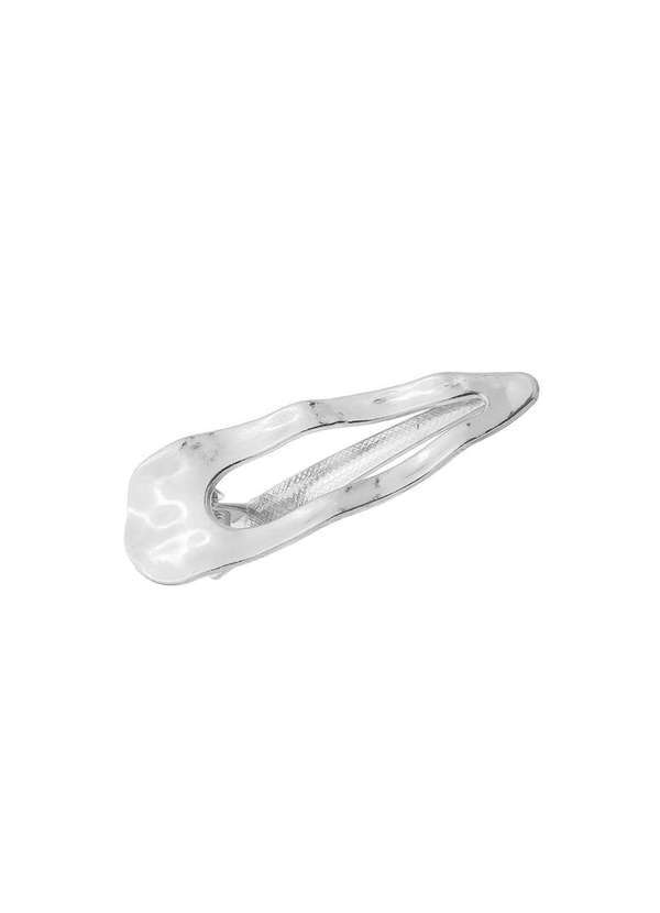 Piuka - Bico de Pato Vintage Oval Vazado Prata Branco