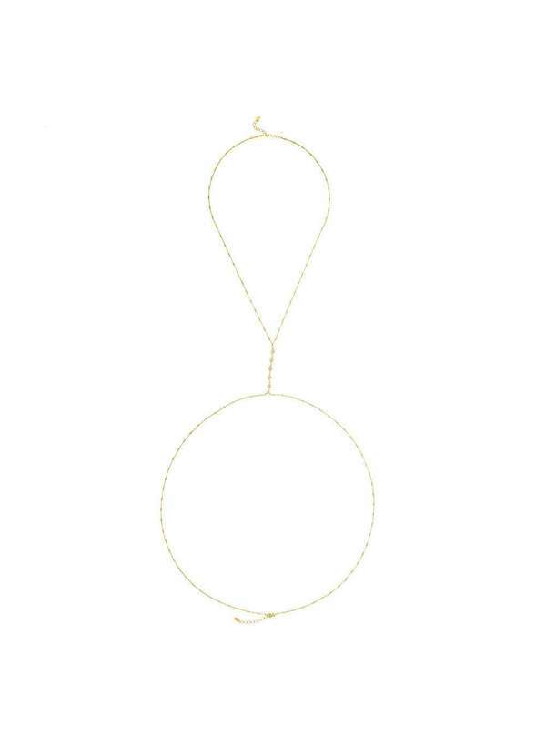 Piuka - Body Chain Rachel Zirconias Folheada a Ouro 18k Dourado