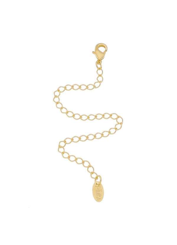 Piuka - Extensor de Corrente Folheado a Ouro 18k Dourado