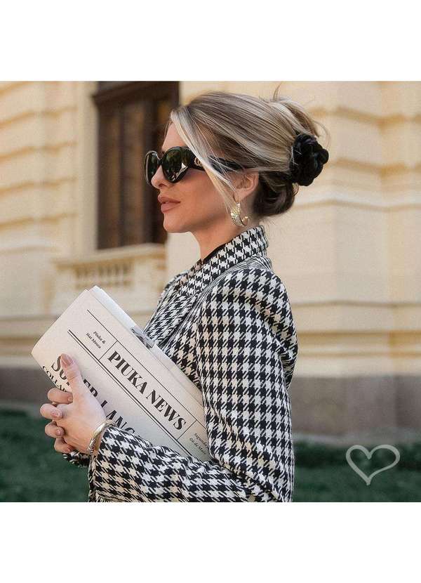 Piuka - Flor de Cabelo Piranha Preta Martina Preto 2