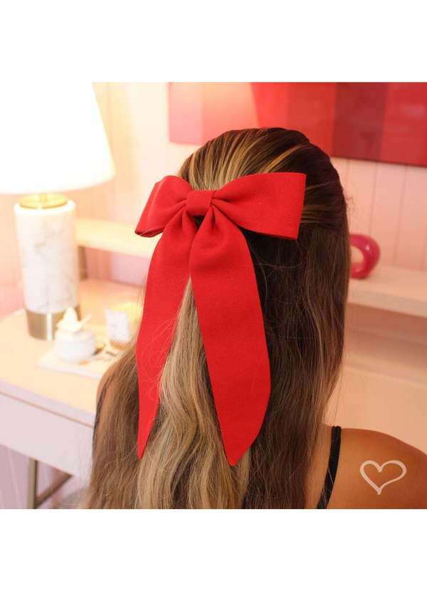 Piuka - Laco de Cabelo Bia Crepe Vermelho 3