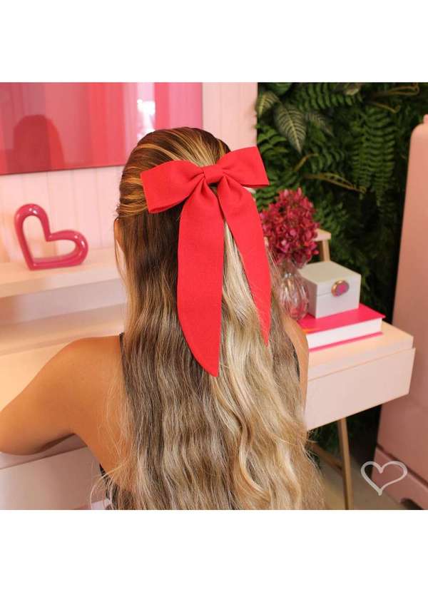 Piuka - Laco de Cabelo Bia Crepe Vermelho 5