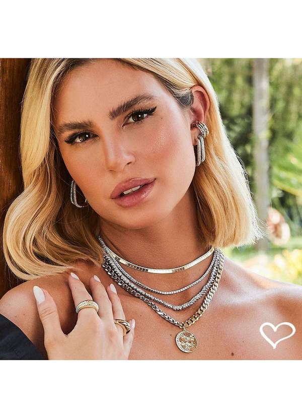 Piuka - Piercing de Encaixe Eloise Zirconias Folheado a Ouro 18k Dourado 3