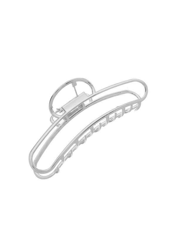 Piuka - Piranha Grande Metal Vazada Prata Branco