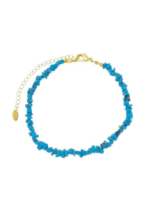 Piuka - Tornozeleira Piuka Layla Cascalho Azul