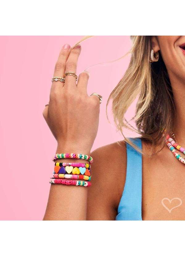 Piuka - Pulseira Liza Resina Multicolorida Multicores 2