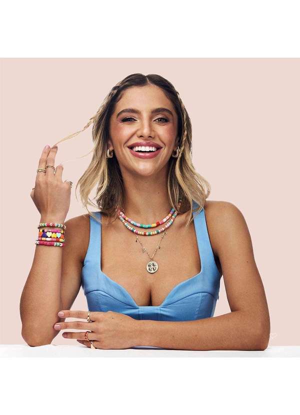 Piuka - Pulseira Liza Resina Multicolorida Multicores 4