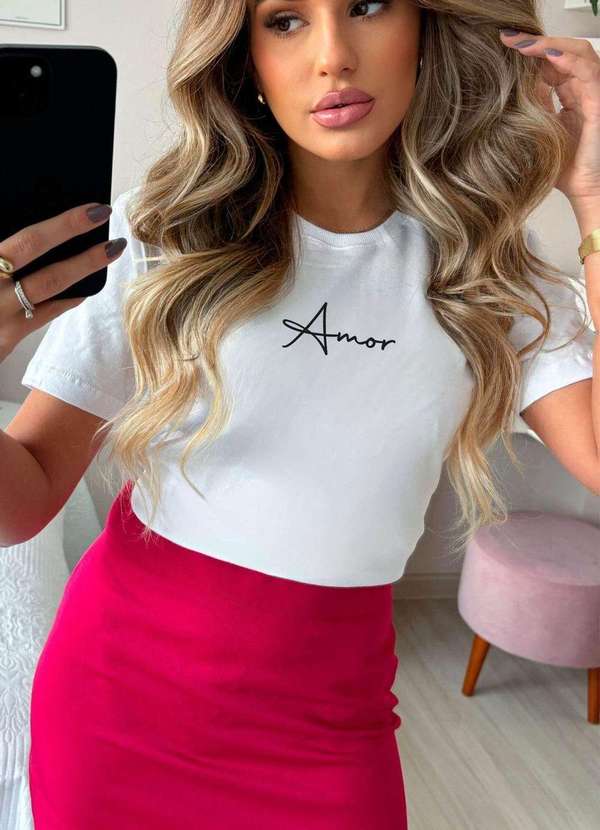 Cianitas - T-Shirt Branca Amor Branco 2