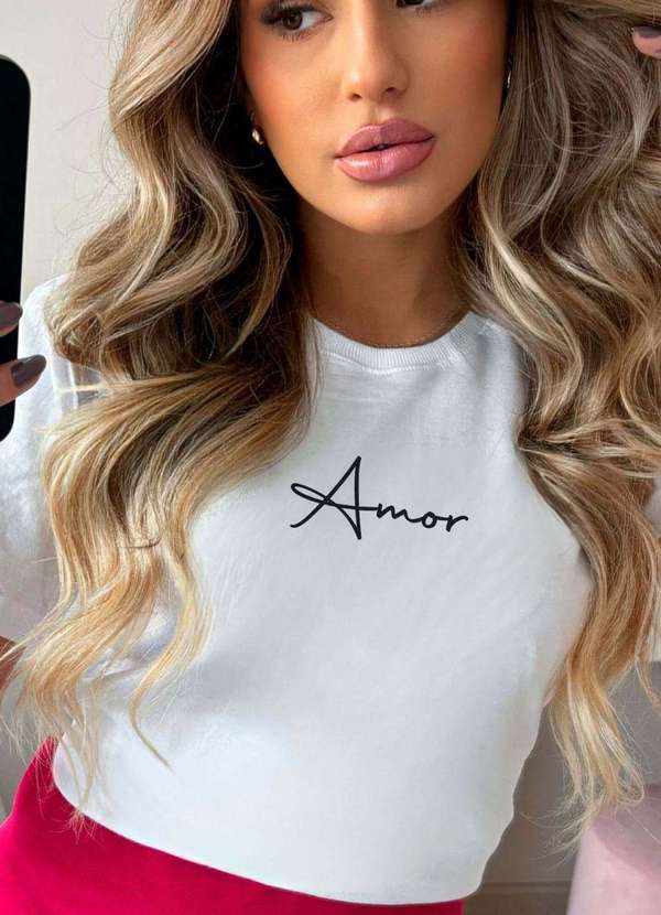 Cianitas - T-Shirt Branca Amor Branco 4